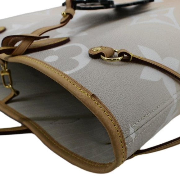 LOUIS VUITTON  Neverfull MM By The Pool Monogram Giant Tote Bag Brume - Picture 6 of 13